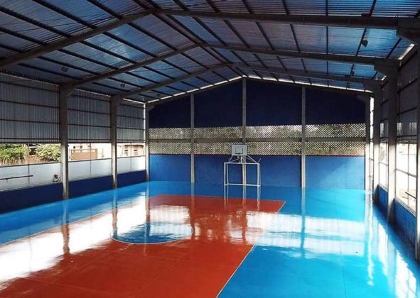 Quadra de esportes da EM S&atilde;o Jo&atilde;o &eacute; mais uma a&ccedil;&atilde;o do deputado Vander em Ponta Por&atilde;