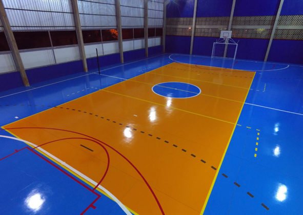 Quadra de esportes da EM S&atilde;o Jo&atilde;o &eacute; mais uma a&ccedil;&atilde;o do deputado Vander em Ponta Por&atilde;