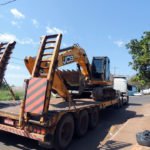 Escavadeira hidráulica viabilizada por Vander já chegou em Anastácio
