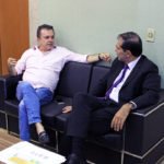 Vander e o defensor público-geral Fábio Rogério conversaram sobre projeto da sede do órgão na Capital