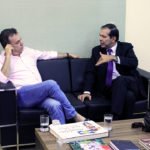 Vander e o defensor público-geral Fábio Rogério conversaram sobre projeto da sede do órgão na Capital
