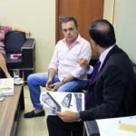 Vander e o defensor público-geral Fábio Rogério conversaram sobre projeto da sede do órgão na Capital