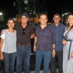 Vander esteve em sua cidade natal para oficializar ao lado do prefeito a entrega de uma pá carregadeira