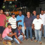 Vander esteve em sua cidade natal para oficializar ao lado do prefeito a entrega de uma pá carregadeira