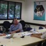 Erick, Ido e Mineiro, durante reunião na UFMS sobre o estudo do Corredor Bioceânico