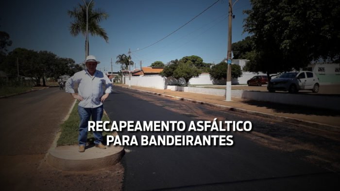 Vereador Welton agradece a Vander e Zeca por recapeamento asfáltico em Bandeirantes