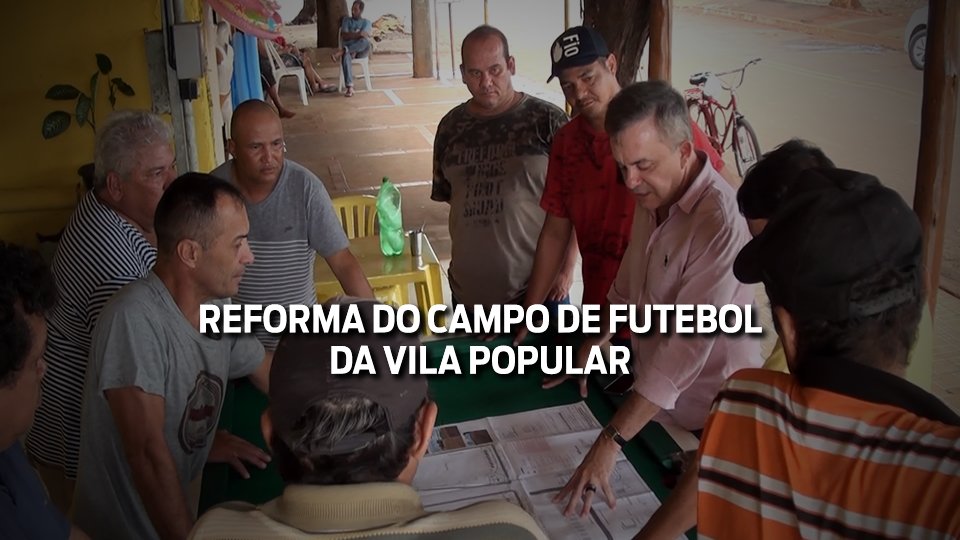 Vander garante melhorias e recursos para reforma de campo de futebol da Vila Popular