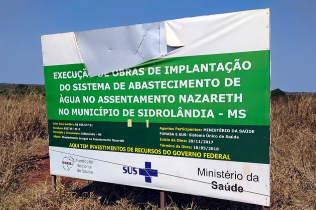 Rede de abastecimento de &aacute;gua do Assentamento Nazareth &eacute; inaugurada
