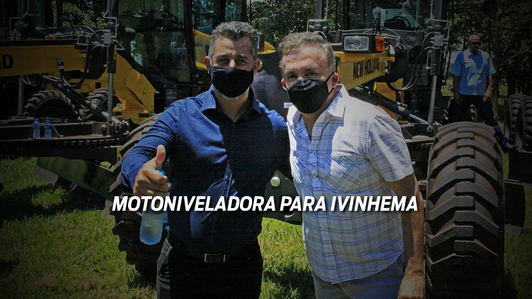 Prefeito Juliano agradece ao deputado Vander por motoniveladora para Ivinhema