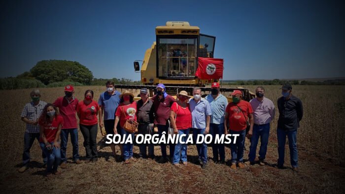Vander prestigia colheita de soja orgânica do MST no Assentamento Itamarati