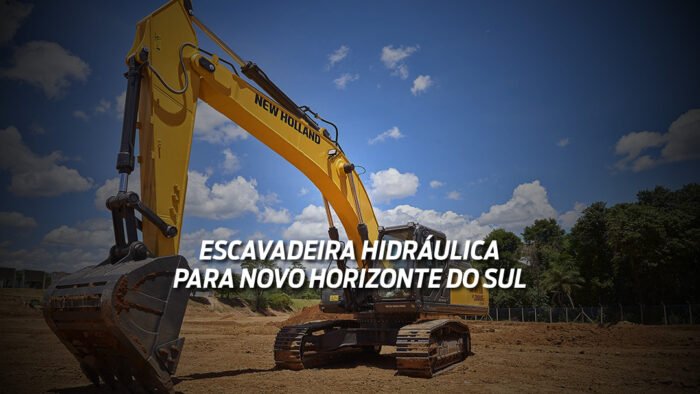 Vander garante escavadeira hidráulica para Novo Horizonte do Sul