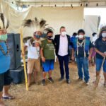 Vander visita acampamento do Levante pela Terra em Brasília e reitera luta contra PL 490