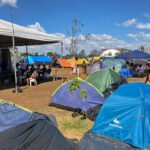 Vander visita acampamento do Levante pela Terra em Brasília e reitera luta contra PL 490