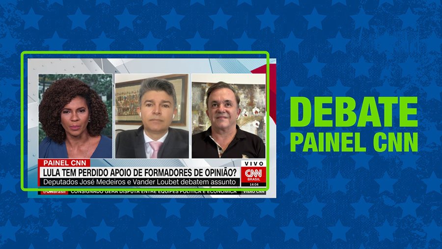 Na CNN, Vander destaca que governo Lula segue com grande apoio e aprovação