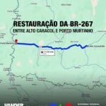 Vander celebra início dos trabalhos para restauração de trecho da BR-267