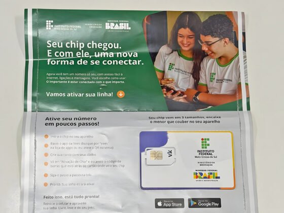 Parceria entre IFMS e Vander garante internet gr&aacute;tis no celular para estudantes